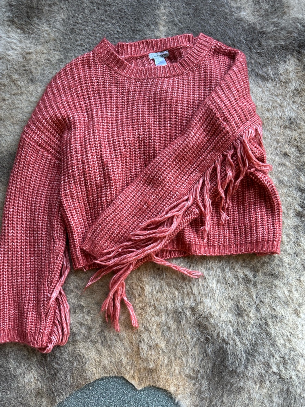 Fringed Knit Sweater